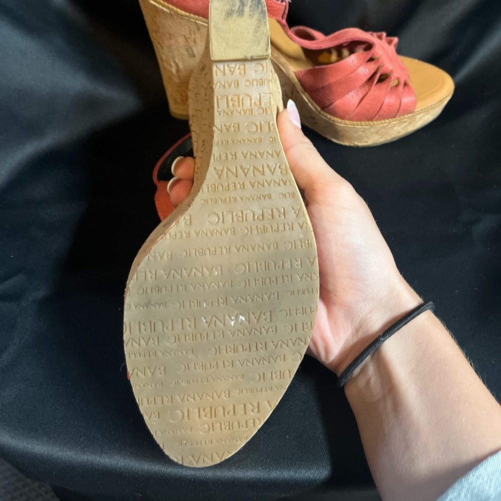 Pink Banana republic wedges